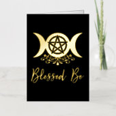 Carte De Vacances En Aluminium Béni Soit Triple Déesse Lune (Recto)