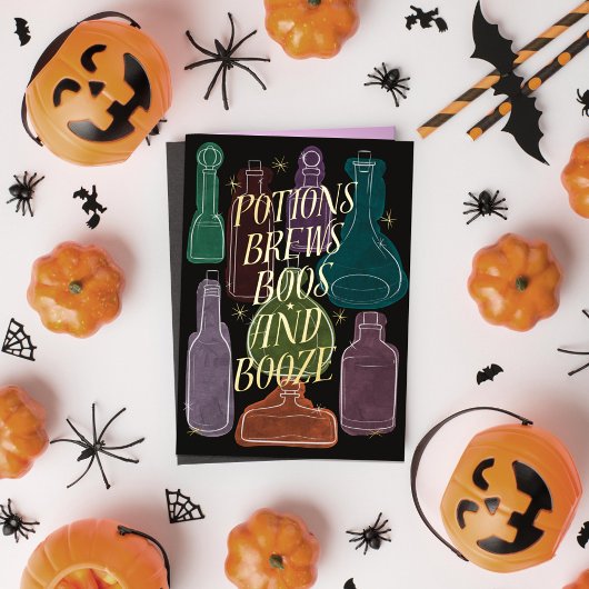 Carte De Vacances En Aluminium Boos et Brews Gold