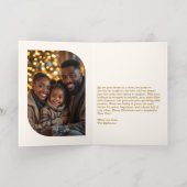 Carte De Vacances En Aluminium Bougie Vibes de Noël (Couchage intérieur)