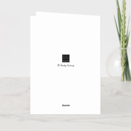 Carte De Vacances En Aluminium Boulangerie de voeux de Noël doux (Verso)