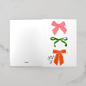 Carte De Vacances En Aluminium Bow Jolly Little Things Christmas (Mise à l'extérieur)