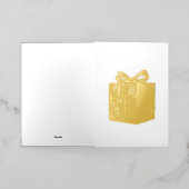 Carte De Vacances En Aluminium Christmas Gift (Mise à l'extérieur)