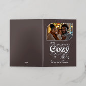 Carte De Vacances En Aluminium Cocos d'hiver Cosy Vibes de Noël Photo (Mise à l'extérieur)