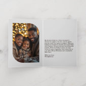 Carte De Vacances En Aluminium Cocos d'hiver Cosy Vibes de Noël Photo (Couchage intérieur)