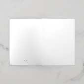 Carte De Vacances En Aluminium Créez Votre Propre simple blanc (Mise à l'extérieur)