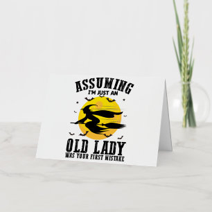 Carte De Vacances En Aluminium En Supposant Que Je Ne Suis Qu'Une Vielle Dame Éta