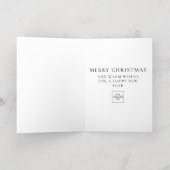 Carte De Vacances En Aluminium Entreprise customisée Professionnel Noël d'affaire (Couchage intérieur)