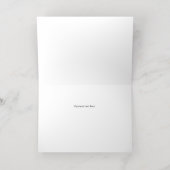 Carte De Vacances En Aluminium Félicitations écrites en bleu horizontal Mazel Tov (Couchage intérieur)