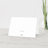 Carte De Vacances En Aluminium Félicitations écrites en bleu horizontal Mazel Tov (Verso)