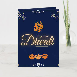 Carte De Vacances En Aluminium Fête de Diwali