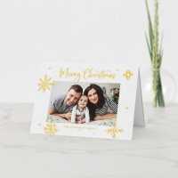 Flammes de neige de Whimsical Joyeux Noël Photo