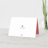 Carte De Vacances En Aluminium Foliage de Noël branché Real (Verso)