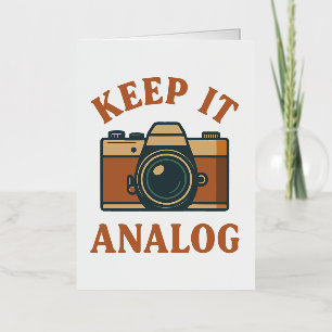 Carte De Vacances En Aluminium Gardez-le analogique