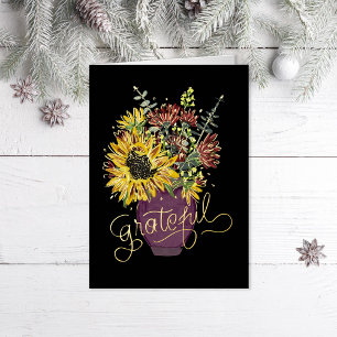 Carte De Vacances En Aluminium Gratuit Thanksgiving Bouquet