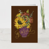 Carte De Vacances En Aluminium Gratuit Thanksgiving Bouquet (Recto)