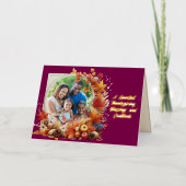 Carte De Vacances En Aluminium Heartfeel Thanksgiving Blessures Photo (Recto)