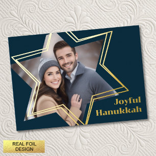 Carte De Vacances En Aluminium Joyeux Hanoukka Star of David Photo Frame