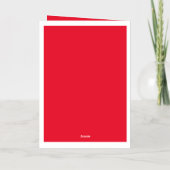 Carte De Vacances En Aluminium Joyeux Noël en famille (Verso)