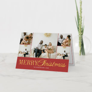 Carte De Vacances En Aluminium Joyeux Noël manuscrit Script 10 Photo