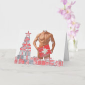 Carte De Vacances En Aluminium Joyeux Noël SlipperyJoe cadeau blanc rouge argent (Orchidée)