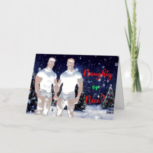 Carte De Vacances En Aluminium Les arbres de Noël lumineux de SlipperyJoe deux mu
