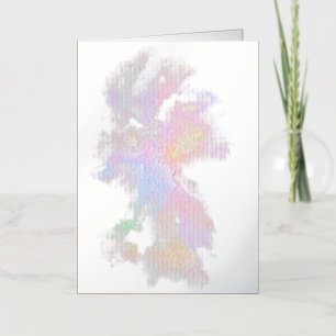 Carte De Vacances En Aluminium L'oeuvre Cloud de SlipperyJoe abstraite surre vibr