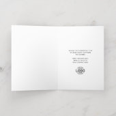 Carte De Vacances En Aluminium Logo Hand Painted Simple Christmas Tree Business (Couchage intérieur)