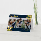 Carte De Vacances En Aluminium Love & Merci Mariage Photo Snowflake Real (Recto)