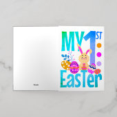 Carte De Vacances En Aluminium Ma première Pâques (Mise à l'extérieur)