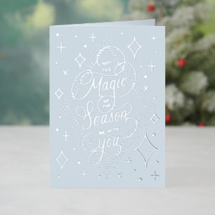 Carte De Vacances En Aluminium Magie de la saison
