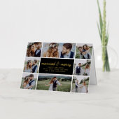 Carte De Vacances En Aluminium Marié & Joyeux Mariage Real (Recto)