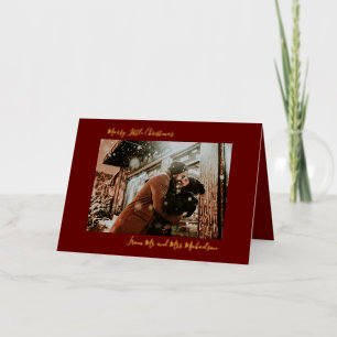 Carte De Vacances En Aluminium Marry Little Christmas Red