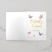 Carte De Vacances En Aluminium Merci Baisers à papillon (Mise à l'extérieur)