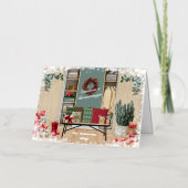 Carte De Vacances En Aluminium Merry Mudroom scène de Noël (Recto)