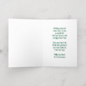 Carte De Vacances En Aluminium Moderne Retro Classy Gras Blocs Gras Or (Couchage intérieur)