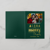 Carte De Vacances En Aluminium Nature Luxe Main tirée Joyeux Noël Photo (Mise à l'extérieur)