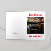 Carte De Vacances En Aluminium Noël à thème Narrowboat (Mise à l'extérieur)