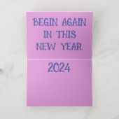 CARTE DE VACANCES EN ALUMINIUM NOUVELLE ANNÉE 2024 (Couchage intérieur)