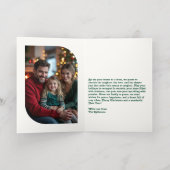 Carte De Vacances En Aluminium Regal Festive Main tirée Joyeux Noël Photo (Couchage intérieur)