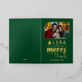 Carte De Vacances En Aluminium Regal Festive Main tirée Joyeux Noël Photo (Mise à l'extérieur)