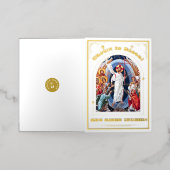 Carte De Vacances En Aluminium Résurrection Du Christ Pâques Orthodoxes (Mise à l'extérieur)