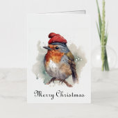 Carte De Vacances En Aluminium Robin Winter Delight, sur mesure (Recto)