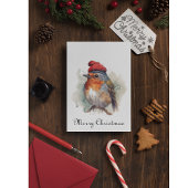 Carte De Vacances En Aluminium Robin Winter Delight, sur mesure