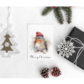 Carte De Vacances En Aluminium Robin Winter Delight, sur mesure