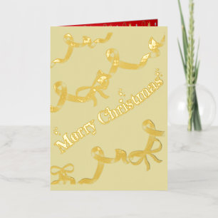 Carte De Vacances En Aluminium Ruban rouge et blanc de Noël candy cane x'mas