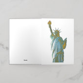 Carte De Vacances En Aluminium Statue de la liberté (Mise à l'extérieur)