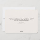 Carte de vacances en beige pour collage de photos  (Dos)