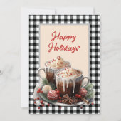 Carte de vacances en cacao de Noël Buffalo (Devant)