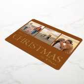 Carte de vacances en collage avec cannelle et feui (Rotation)