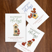 Carte de vacances en collage de photos de jolis éc